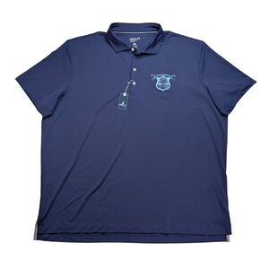Johnnie-O Birdie Polo Mens XXL Blue Rooney's Golf Foundation NWT